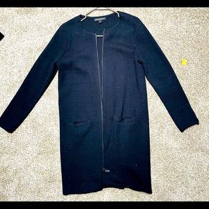 Black sweater coat